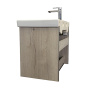 Тумба-умывальник Comforty Вена-70 дуб дымчатый с раковиной Адриана 70 Тумба-умывальник Comforty Вена-70 дуб дымчатый с раковиной Адриана 70