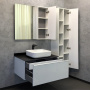Comforty. Зеркало-шкаф "Милан-90" белый глянец Comforty. Зеркало-шкаф "Милан-90" белый глянец