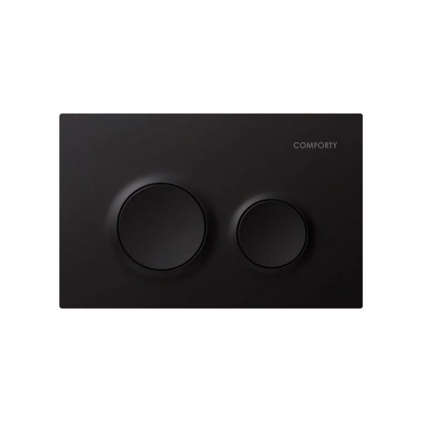 Готовый комплект Comforty 00-00022731CF: унитаз подвесной безободковый CF3C789WH Торнадо + инсталляция CF3GT1900-10BL с черной матовой клавишей Готовый комплект Comforty 00-00022731CF: унитаз подвесной безободковый CF3C789WH Торнадо + инсталляция CF3GT1900-10BL с черной матовой клавишей