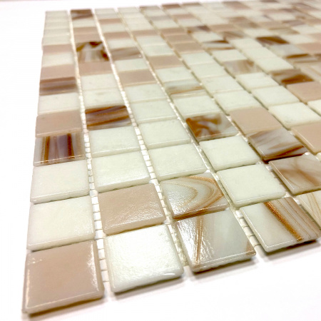 Elada Mosaic. Мозаика HK-13 (327*327*4мм) бело-розовый микс