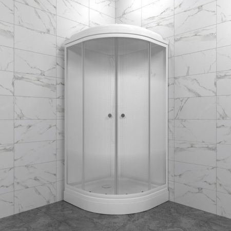 Душевая кабина Тритон Лайт 100*100 А низкий поддон, стекло градиент, сифон D 90 мм