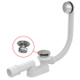 Сифон для ванны click/clack металл AlcaPlast A507CKM