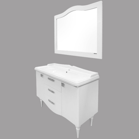 Comforty. Тумба-умывальник "Монако-120" белый глянец с раковиной Comforty 3312