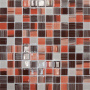 Elada Mosaic. Мозаика JSM-CH1024 (300*300*4 мм) терракотовый полосатый микс