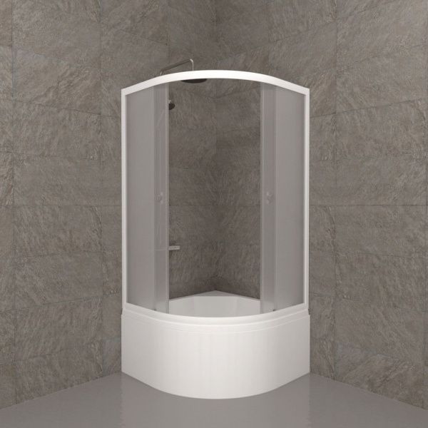 Душевое ограждение Тритон Вельвет 90*90 Б глубокий поддон, сифон D50 клик-клак