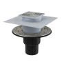 AlcaPlast. Сливной трап APV4344, 105х105/50/75 мм комбинированный гидрозатвор