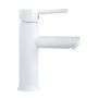 Comforty. Смеситель для раковины, картридж 35 мм, белый, FC018A-CKBT