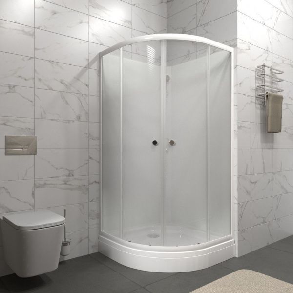 Душевая кабина без крыши Тритон Лайт 90*90 А, сифон D90