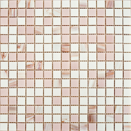 Elada Mosaic. Мозаика HK-13 (327*327*4мм) бело-розовый микс