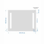 Зеркало Cersanit LED 020 base 80*60, с подсветкой KN-LU-LED020*80-b-Os