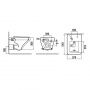 Готовый комплект Comforty 00-00022395CF: инсталляция CF3GT1900-10BL с черной матовой клавишей + унитаз подвесной 108 безободковый
