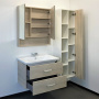 Comforty. Тумба-умывальник Парма-80 дуб дымчатый с раковиной Миранда-80 Comforty. Тумба-умывальник Парма-80 дуб дымчатый с раковиной Миранда-80