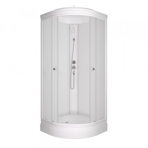 Душевая кабина Тритон Вельвет 80*80 A матовое стекло, низкий поддон, сифон D90