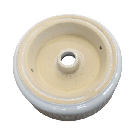 Накладная круглая раковина с высоким скошенным бортом Comforty HDA088A фарфор, белая