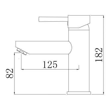 Comforty. Смеситель для раковины, картридж 35 мм, черный матовый, FC018A-CMT