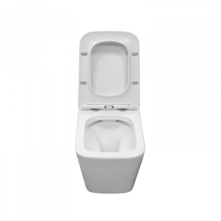 Унитаз подвесной безободковый Comforty CF40503 тонкое сиденье дюропласт с микролифтом
