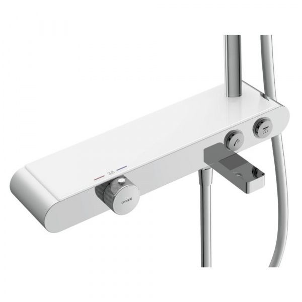 Душевая система с термостатом и изливом Cersanit VIVO 64529 душ 3 режима, шланг 150 мм