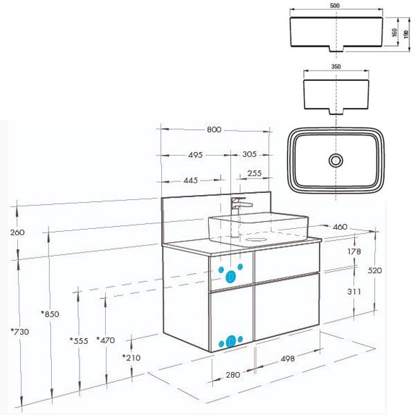 Тумба-умывальник Акватон Мишель 80 1A244501MIX40 Дуб Эндгрейн/Белый со столешницей+панель керамогранит, с раковиной MILA 35*50 Тумба-умывальник Акватон Мишель 80 1A244501MIX40 Дуб Эндгрейн/Белый со столешницей+панель керамогранит, с раковиной MILA 35*50